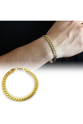دستبند استیل (فولاد) طلائی مردانه استیل (فولاد) Tesbihname - کد 194543099