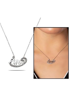 گردنبند نقره سفید زنانه 925 عیار Tesbihname - کد 48159500
