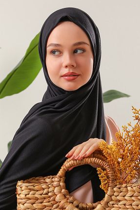 شال مشکی زنانه پنبه ای Melodi Scarf - کد 368975664