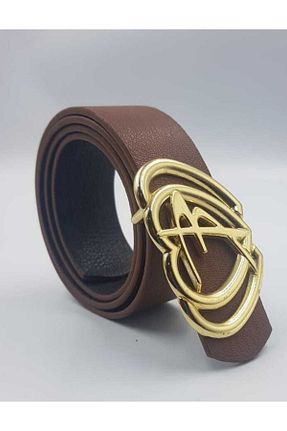 کمربند قهوه ای زنانه چرم مصنوعی kemercimFashion - کد 369145191