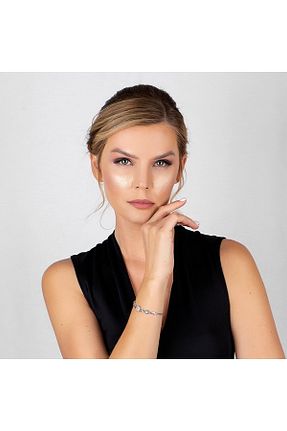 دستبند نقره طوسی زنانه 925 عیار Tesbihname - کد 62337102