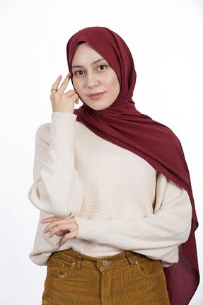 شال زرشکی زنانه پنبه ای Diella - کد 368555579