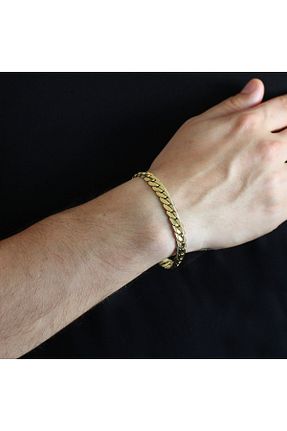 دستبند استیل (فولاد) طلائی مردانه استیل (فولاد) Tesbihname - کد 194543099