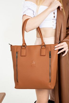 کیف دوشی قهوه ای زنانه چرم مصنوعی FiONA BAG - کد 369374538