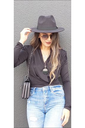بلوز مشکی زنانه ساده yelizyavuzcollection - کد 369708428