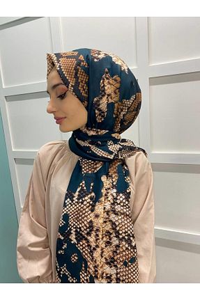 شال آبی زنانه پنبه (نخی) کد 369946977