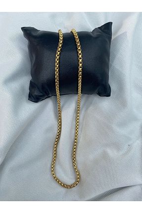 گردنبند استیل ( فولاد ) طلائی زنانه استیل ضد زنگ UBUH SHOP - کد 370059248