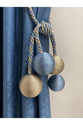 اکسسوری پرده فیروزه ای DÖRTTOP - کد 370437407