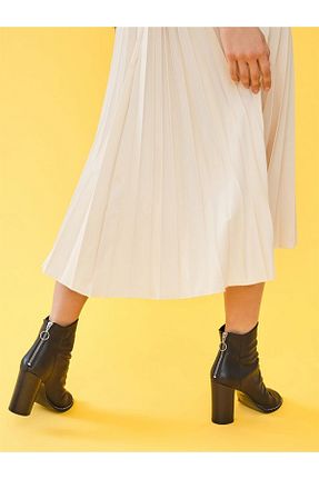 کفش پاشنه بلند کلاسیک مشکی زنانه چرم خالص Favgi - کد 370590786