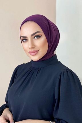 کلاه شنای حجاب بنفش زنانه ELASYA - کد 370019879