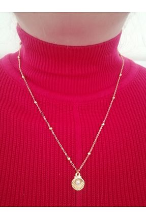گردنبند جواهر طلائی زنانه مروارید berceste - کد 343740472