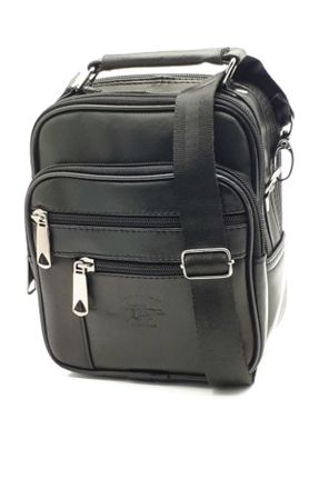کیف دستی مشکی مردانه سایز کوچک چرم طبیعی کد 42509754