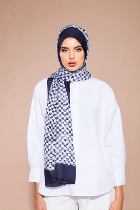 شال سرمه ای زنانه پلی استر 19V69 ITALIA - کد 57421676
