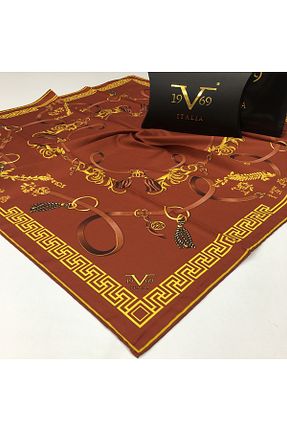 روسری نارنجی 90 x 90 19V69 ITALIA - کد 65133828