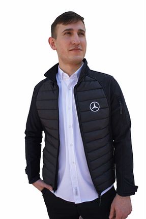 کاپشن مشکی مردانه رگولار Uniprom - کد 72458678