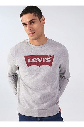 سوئیشرت طوسی مردانه چاپی Levi