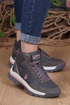 بوت / نیم بوت طوسی زنانه چرم مصنوعی U.S. Polo Assn. - کد 371525098