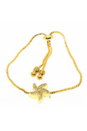 دستبند جواهر طلائی زنانه زیرکن X-Lady Accessories - کد 371636965