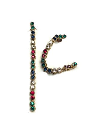 گوشواره جواهر طلائی شیشه SOFIAS ZOO - کد 372053030
