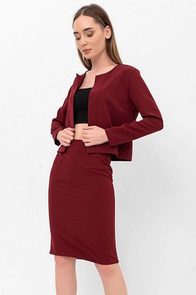 رویه زرشکی زنانه پلی استر Laranor - کد 371057821