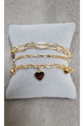 دستبند جواهر طلائی زنانه کد 371773541