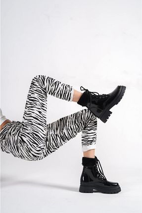 بوت / نیم بوت مشکی زنانه چرم مصنوعی sedose shoes accessories - کد 373300233