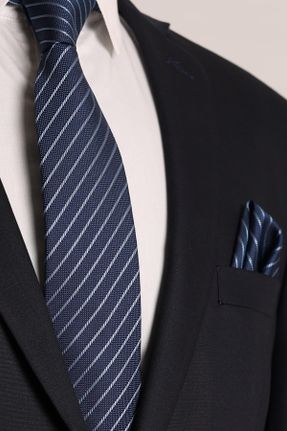 کراوات آبی مردانه پلی استر Standart کد 372730329