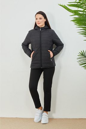 کاپشن مشکی زنانه بافتنی Wazze - کد 373022519