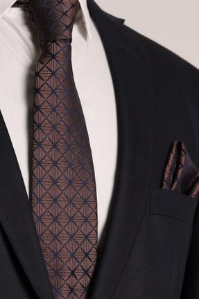 کراوات قهوه ای مردانه پلی استر Standart کد 372413898