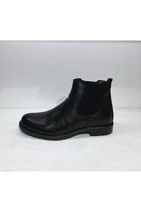 بوت / نیم بوت مشکی مردانه پاشنه تخت DERİMAS İTİMAT - کد 373406246