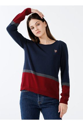 پلیور سرمه ای زنانه ساده U.S. Polo Assn. - کد 373819400
