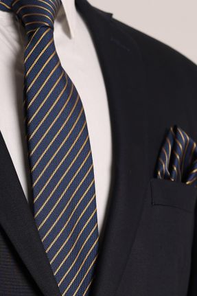 کراوات سرمه ای مردانه پلی استر Standart کد 372699600