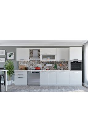 کابینت های آماده آشپزخانه سفید Suntalam Kenyap - کد 320305048