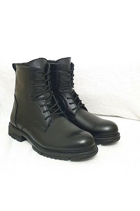 بوت / نیم بوت مشکی مردانه چرم خالص DUFAS - کد 373258176