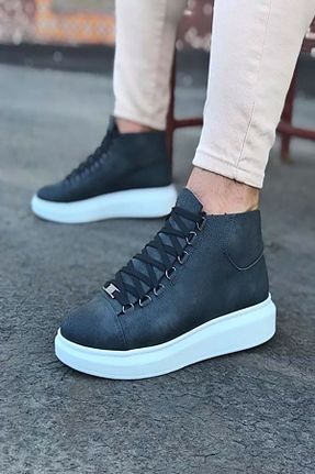 بوت / نیم بوت طوسی مردانه چرم مصنوعی Rainon Store - کد 374708817