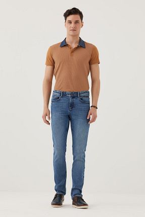شلوار جین نارنجی مردانه رگولار Pantamo Jeans - کد 242711123