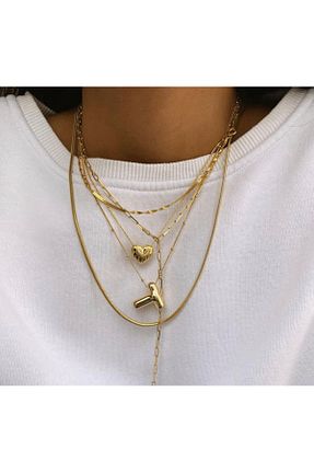 گردنبند نقره طلائی زنانه 925 عیار ZWEIG - کد 374663885