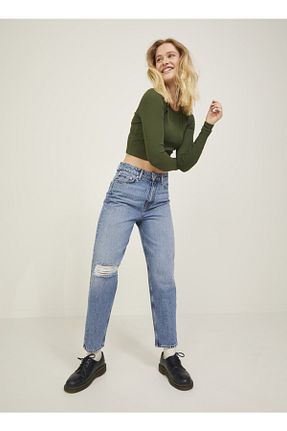 شلوار جین رنگی زنانه پاچه پهن JJXX - کد 374668436