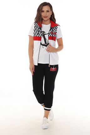 ست کرمکن اسپرت سفید زنانه پنبه ای WND SPORT - کد 374869949