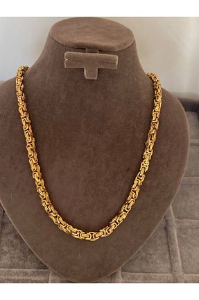 گردنبند استیل ( فولاد ) طلائی زنانه استیل ضد زنگ Esmeray Aksesuar - کد 375675690