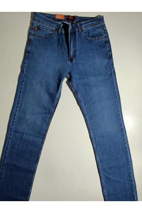 شلوار جین آبی مردانه پاچه رگولار فاق بلند کد 374934555