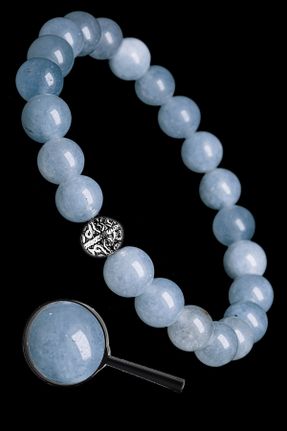 دستبند جواهر آبی زنانه سنگ طبیعی کد 374935946