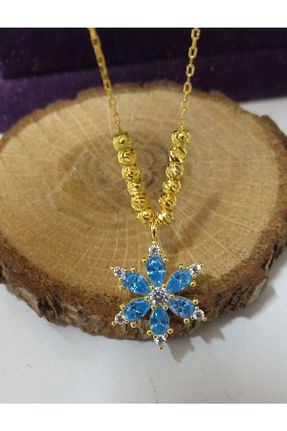 گردنبند نقره طلائی زنانه 925 عیار Bilsen Store - کد 375251566