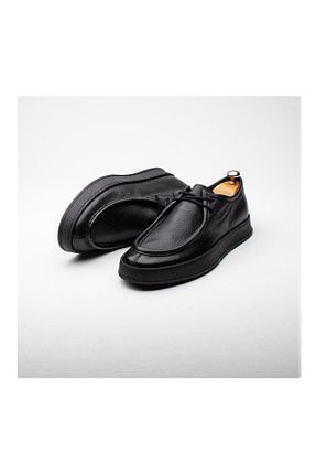 کفش کژوال مشکی مردانه چرم خالص İBAY - کد 375726477