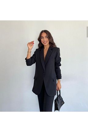ست بالاتنه و پائین تنه مشکی زنانه بافتنی cn novembersun - کد 376188725