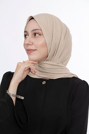 شال بژ زنانه پنبه پلی استر Diella - کد 375997031