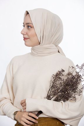 شال بژ زنانه پنبه پلی استر Diella - کد 375997039