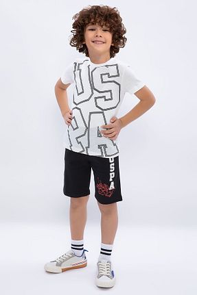 ست بالاتنه و پائین تنه بژ بچه گانه بافت U.S. Polo Assn. - کد 376360770