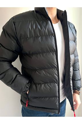 کاپشن مشکی مردانه رگولار ALYA GİYİM - کد 158477934