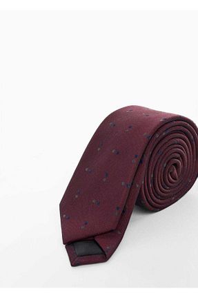 کراوات زرشکی مردانه پارچه ای MANGO Man - کد 376791747